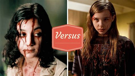 A bullied young boy befriends a young female vampire who lives in secrecy with her guardian. Let the Right One In vs. Let Me In | Drive-in Zeppelin