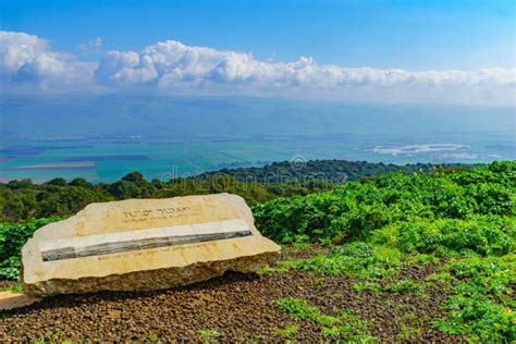 Yiftah Lookout And Landscape And Countryside In The Hula Valley