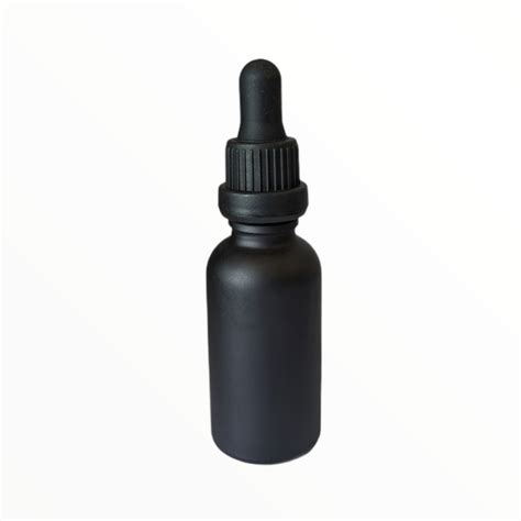 30ml Glass Dropper Bottles Wmeasurements And Tamper Proof Lid Matte B