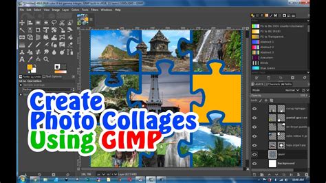 How To Create Photo Collages Using Gimp Youtube