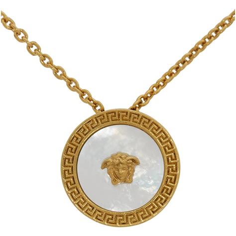 Versace Gold Medusa Pendant Necklace In Metallic For Men Lyst