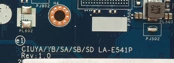 Lenovo Compal LA E541P CIUYA YB SA SB SD Rev 1 0 BoardView CAD And