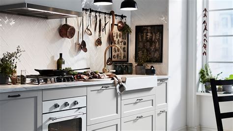 Cocina rústica LERHYTTAN en gris claro - IKEA