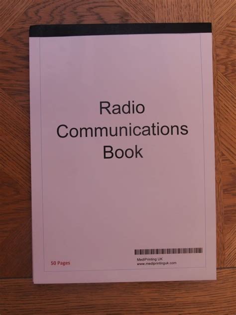 Radio Communications Log Book Mediprintinguk