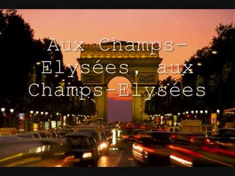 9 years ago 9 years ago. Joe Dassin Champs Elysées Lyrics - YouTube