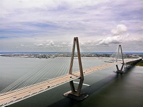 Ravenel Bridge Drone shot : r/Charleston