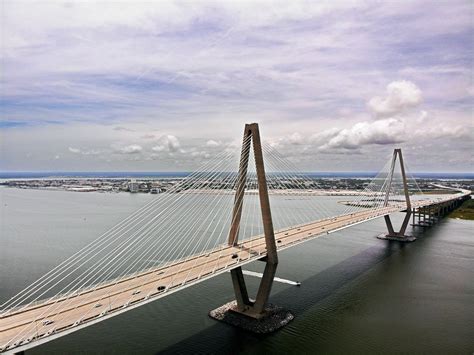 Ravenel Bridge Drone Shot Rcharleston