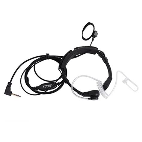 coodio professional surveillance earpiece headset bodyguard fbi covert acoustic tube mic