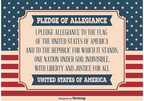 Pledge of allegiance facts for kids. Pledge of Allegiance Illustration | Pledge of allegiance, Pledge, Fun snacks for kids