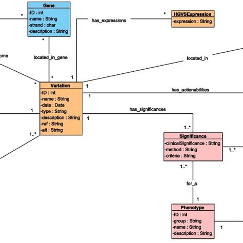 Uml Class Diagram Representing The Conceptual Schema That Is The