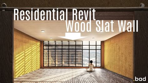 Revit Tutorial Creating Wood Slat Walls Youtube