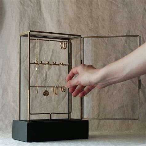 Large Glass Jewellery Display Cabinet By Oba Home