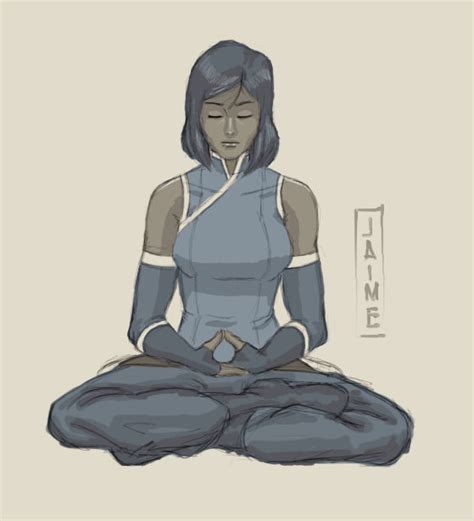 Meditating Korra By Sharpasaneedle On Deviantart