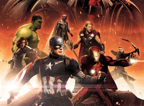 Avengers Hd 4k 5k Hulk Iron Man Captain America Thor Vision