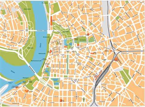 Dusseldorf Vector Maps Illustrator Vector Maps