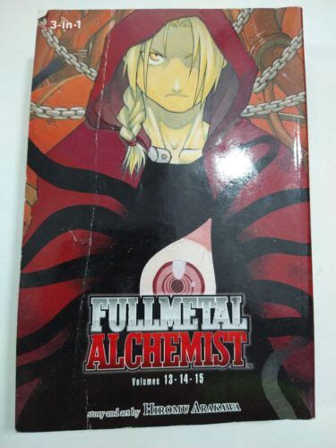 fullmetal alchemist 3 in 1 omnibus volumes 13 14 15 english manga ebay