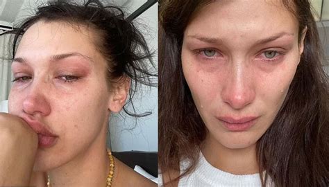 bella hadid leaves fans in tears as she shares her heart wrenching selfies