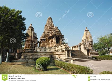 Lakshmana Temple At Khajurahoindiamadhya Pradesh Stock