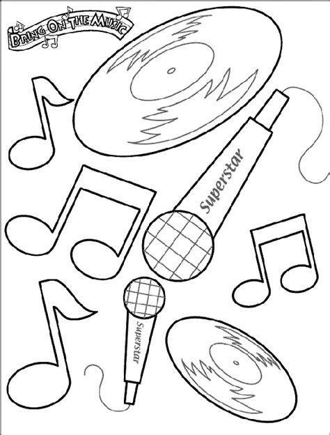 Coloring, the act of adding color to the pages of a coloring book; Bring on the Music! Coloring Page | crayola.com