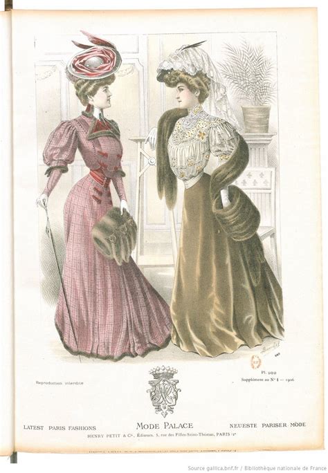 Mode Palace Album Mensuel Des Dernières Créations Parisiennes 1906