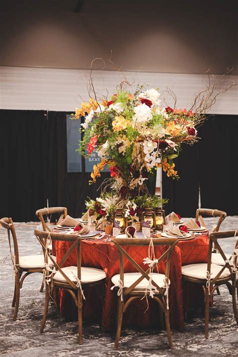Earthy Eclectic Styled Wedding Scape With Rich Warm Fall Tones