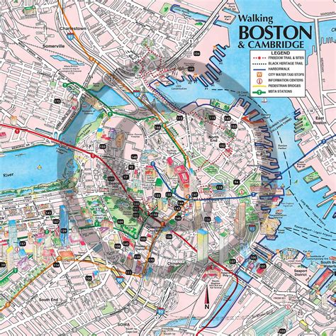 Printable Boston Tourist Map Here Is A Boston Tourist