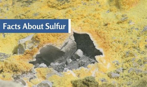 Top 5 Interesting Facts About Sulfur Check Sulfur Facts 5factum