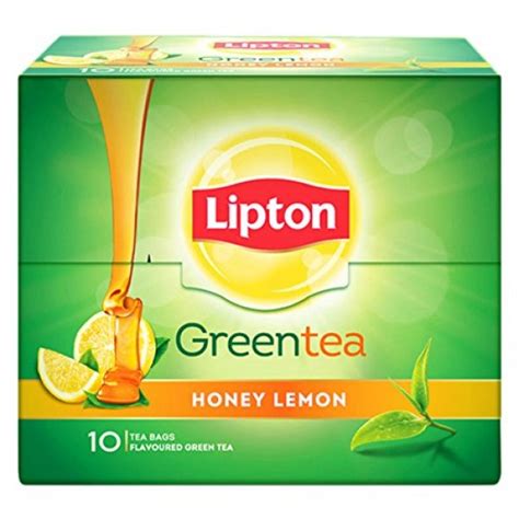 Lipton Lemon Honey Green Tea Bags 10 Pieces