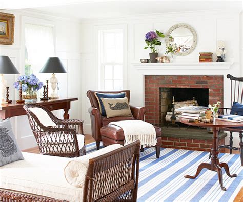 Miscellaneous Brown And Blue Living Room ~ Interior