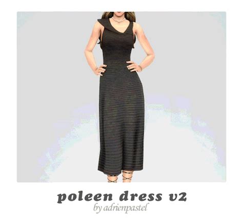 Plumbies Cc Finds Its Adrienpastel 📑 Poleen Dress · V1 Plain V2