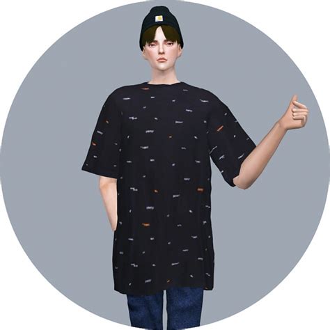 Male Boxy Tee At Marigold Sims 4 Updates