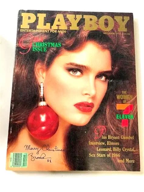 Playboy Magazine December Brooke Shields Gala Christmas Issue Picclick