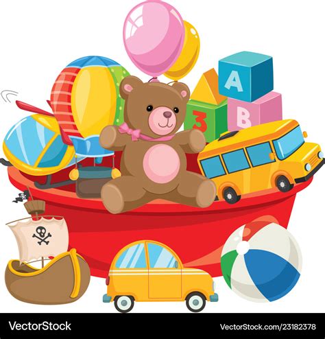 Kids Toys Royalty Free Vector Image Vectorstock Peacecommissionkdsg
