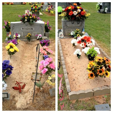 My easy tutorial for diy cemetery flowers will help you to save lots of money! Pin by Dustin Williams on Summer 2012 | Gravesite ...