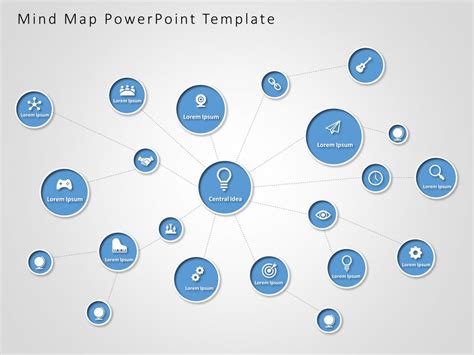 Mind Map Powerpoint Template Collection Slideuplift Hot Sex Picture