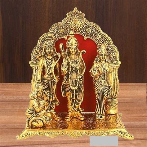 Buy Dgc Gold Plated Ram Darbar Hanuman Ram Sita Laxman Statue Idol