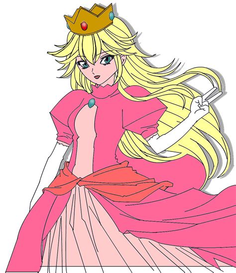 Princess Peach ← A Character Speedpaint Drawing By Nepeta58 Queeky