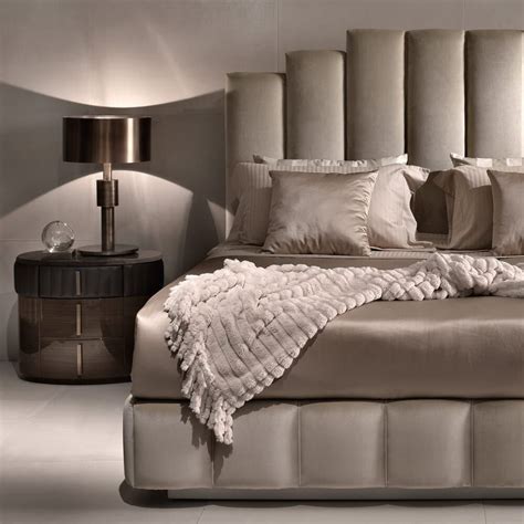 Luxury Italian Designer Velvet Upholstered Bed Juliettes Interiors
