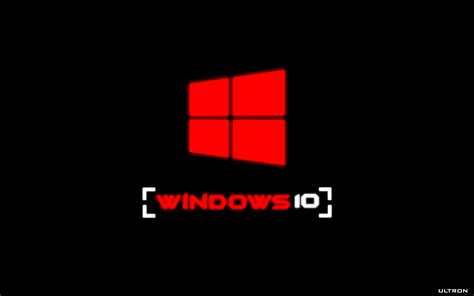 Windows 10 Operating System Microsoft Logo Minimalism Simple
