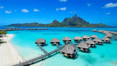 Beach Bora Bora Wallpapers Wallpaper Cave