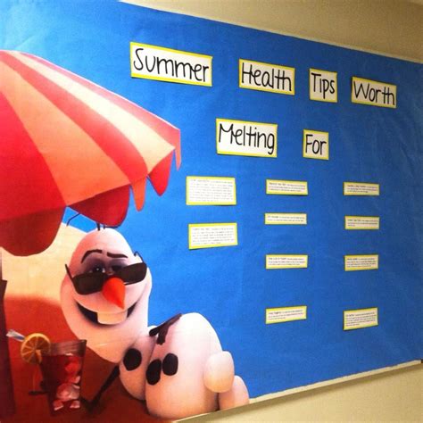Summer Health Tips Frozen Ra Bulletin Board Ra Bulletins Ra Boards Ra