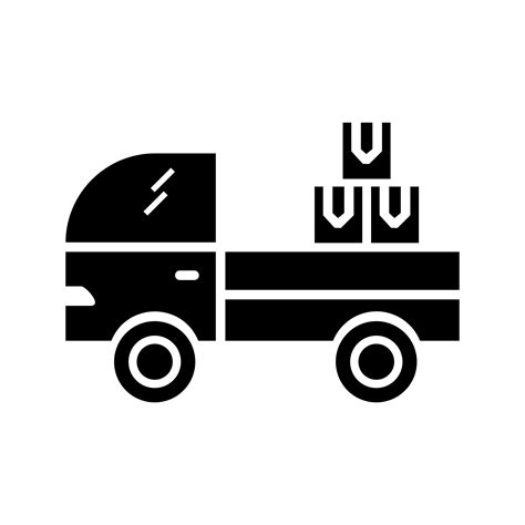 Cargo Glyph Black Icon 512490 Vector Art At Vecteezy