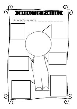 Character Profile Template by Miss Riley's Little Legends | TpT