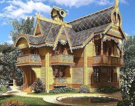 russian traditional house Викторианский дом Русская архитектура Народная архитектура
