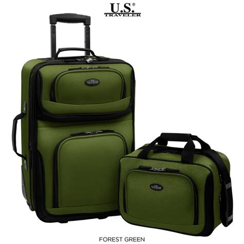 Us Traveler 2 Piece Carry On Luggage Set With 21 Lightweight
