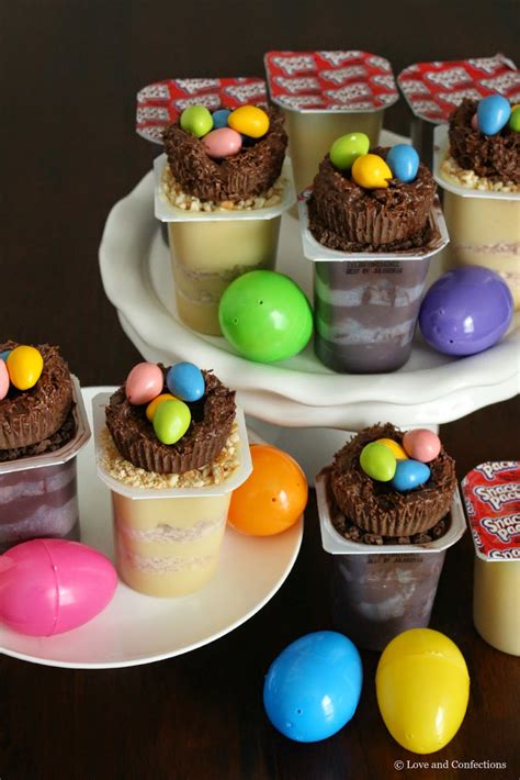 The object of this easter activity is to simply find the hidden eggs. Love and Confections: Bird Nest Easter Pudding Cups # ...