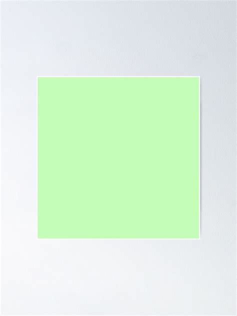 Cheap Solid Light Jade Green Color Poster By Cheapest Redbubble