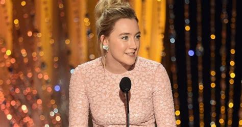 Video Saoirse Ronan Messed Up At The Sag Awards Last Night But Managed