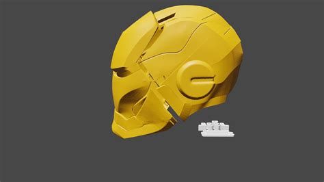 Iron Man Printable Helmet 3d Model 3d Printable Cgtrader