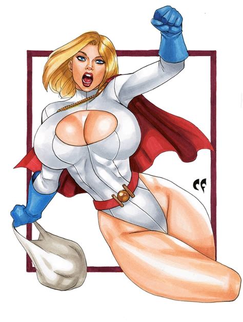 Powergirl In Christopher Foulkes S Chris Foulkes Artwork Comic Art